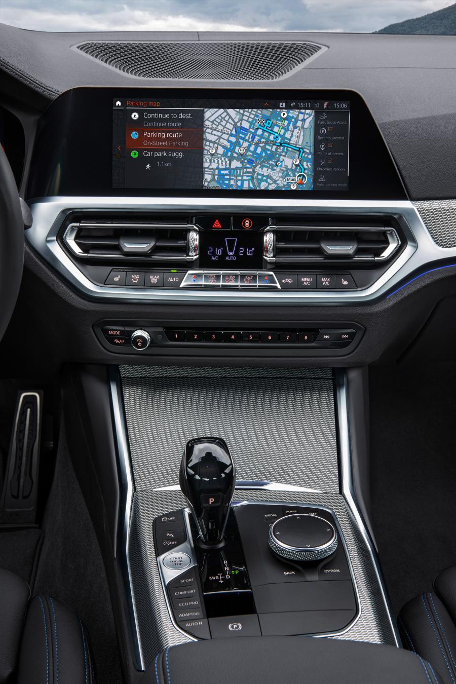Детали интерьера BMW 320d Sport Line (G20) 2019 года  (WW) (фото 43 из 311)